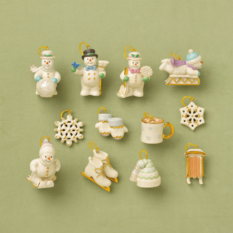 Snow Pals 12-Piece Mini Ornament Set
