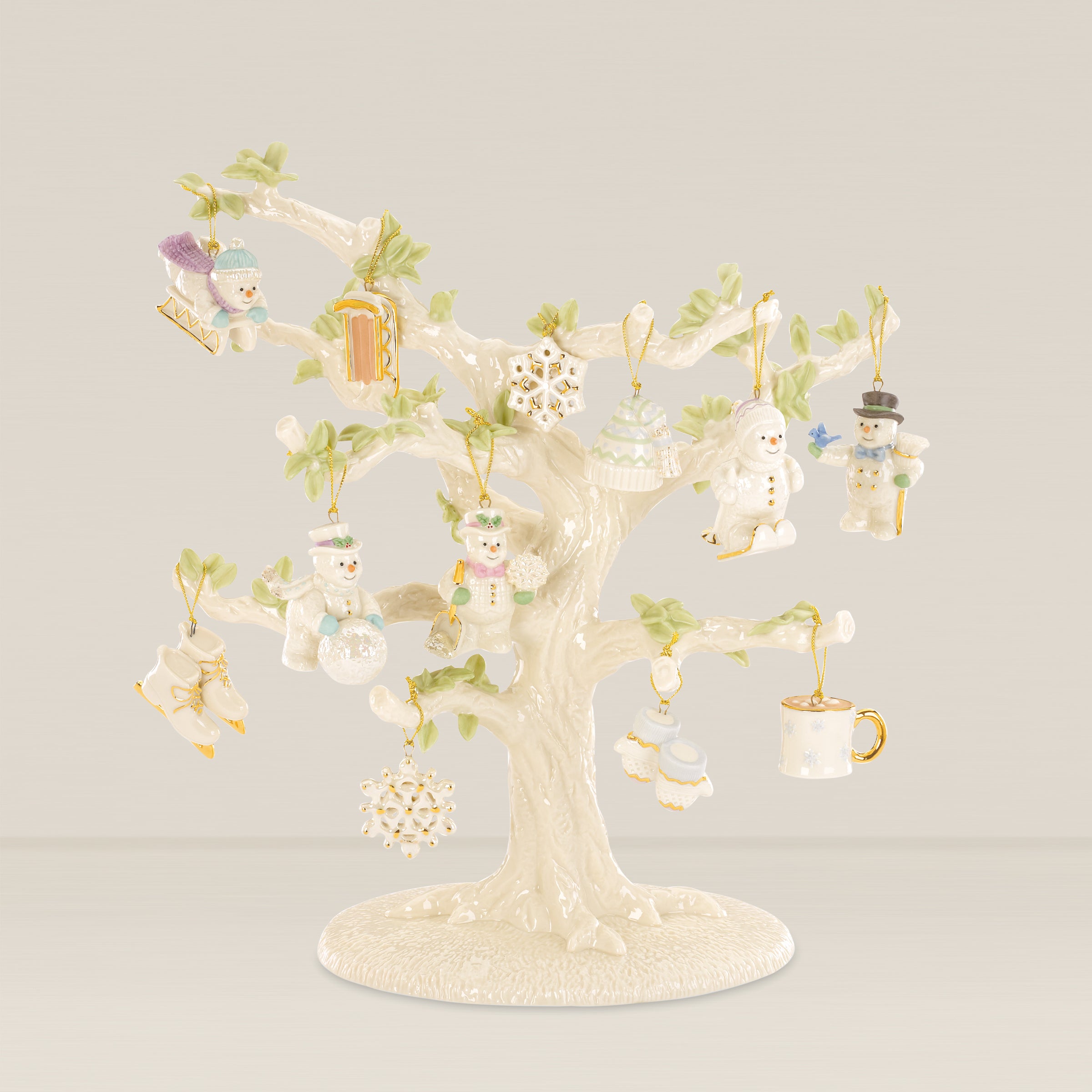 Snow Pals Christmas 13-Piece Ornament & Tree Set – Lenox Corporation