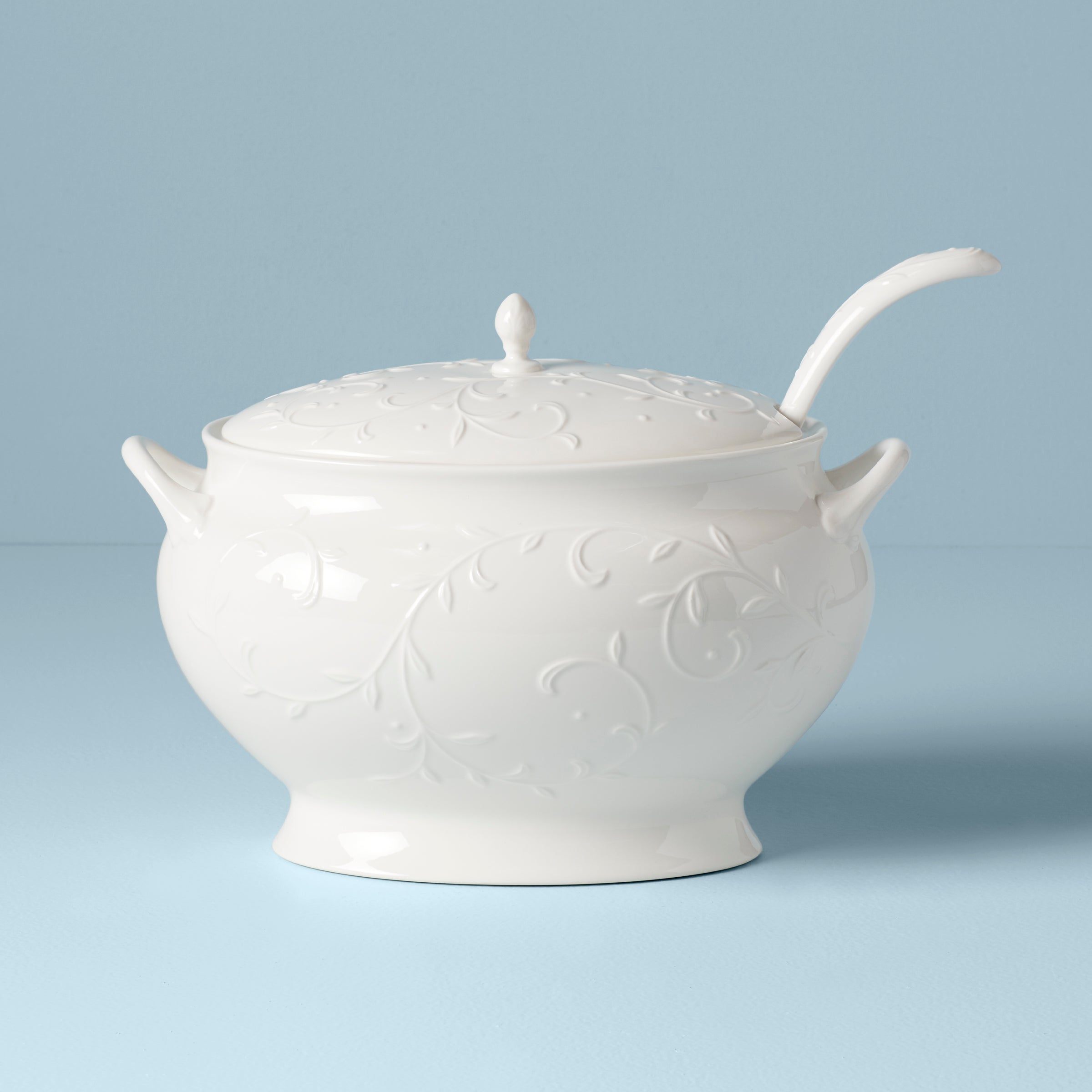 おかこさん専用　ユーカリ　シネレア/ 811 Opal Innocence Carved Soup Tureen Set – Lenox Corporation