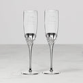 Personalized 1 Love Toasting Flute, Set of 2
