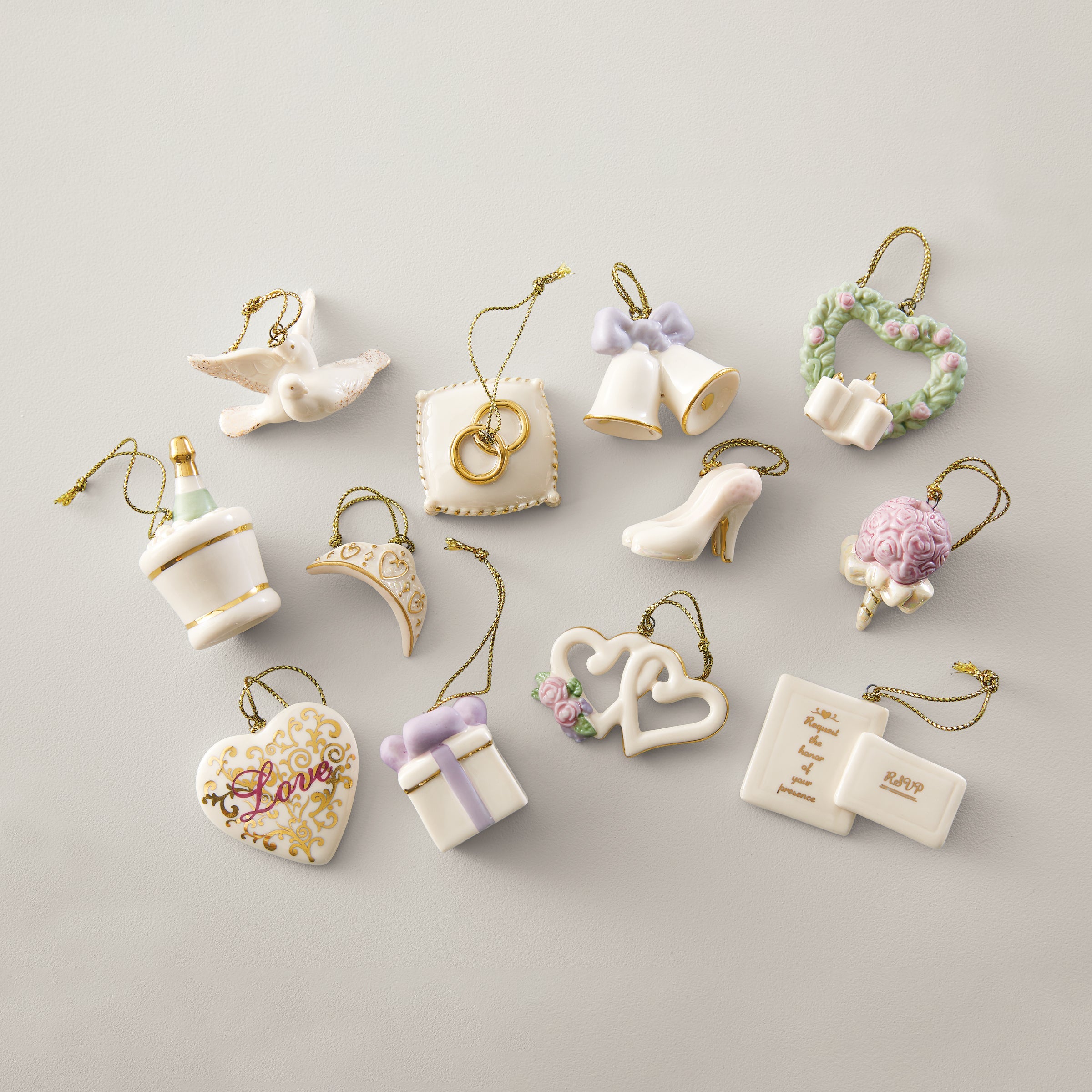 Wedding Bliss 12-Piece Mini Ornament Set – Lenox Corporation