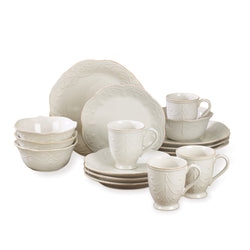 Lenox French Perle 4-Piece White Ceramic Fruit Bowl Set - Scalloped Edge, Microwave & Dishwasher Safe