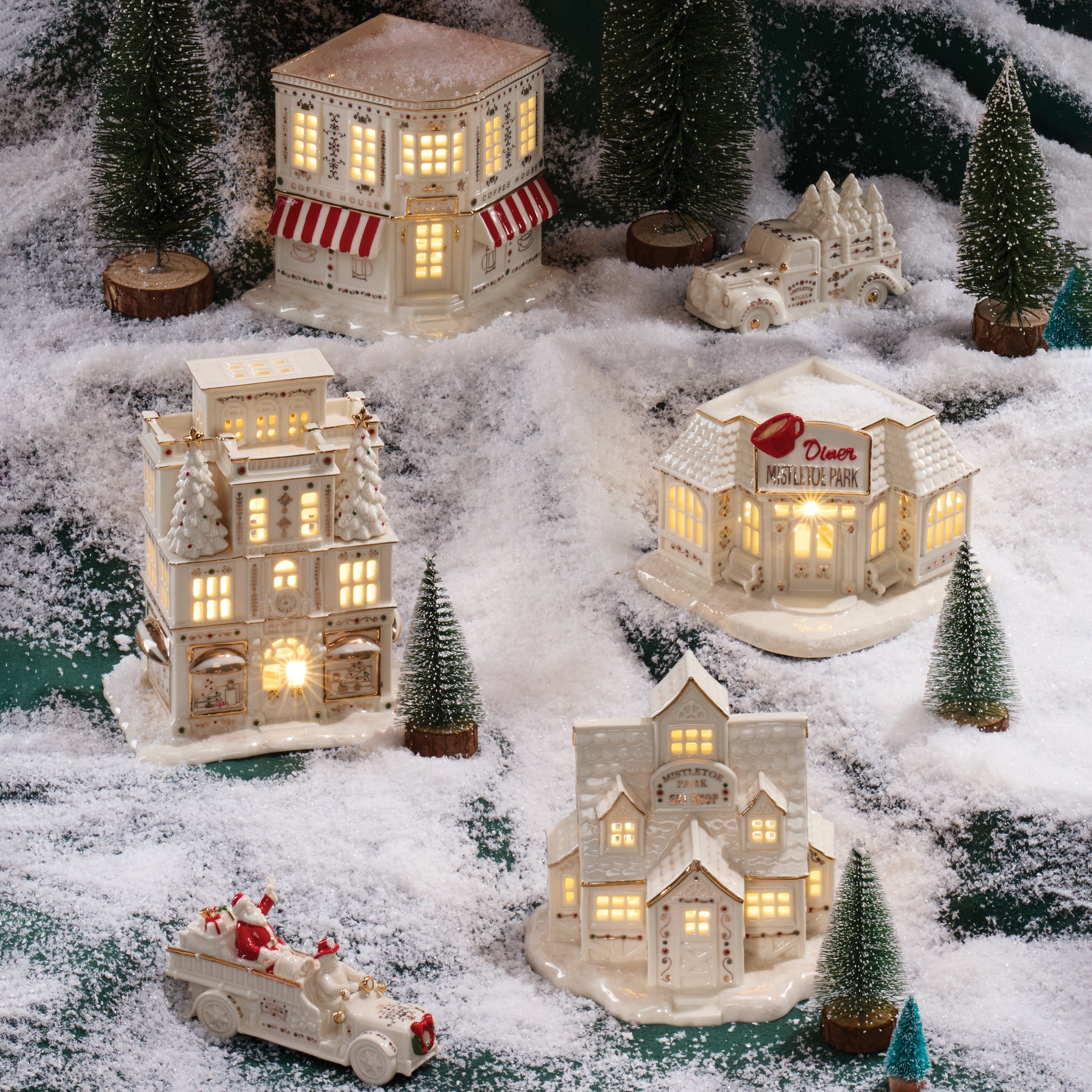 Mistletoe Park Santa's Fire Truck Figurine – Lenox Corporation