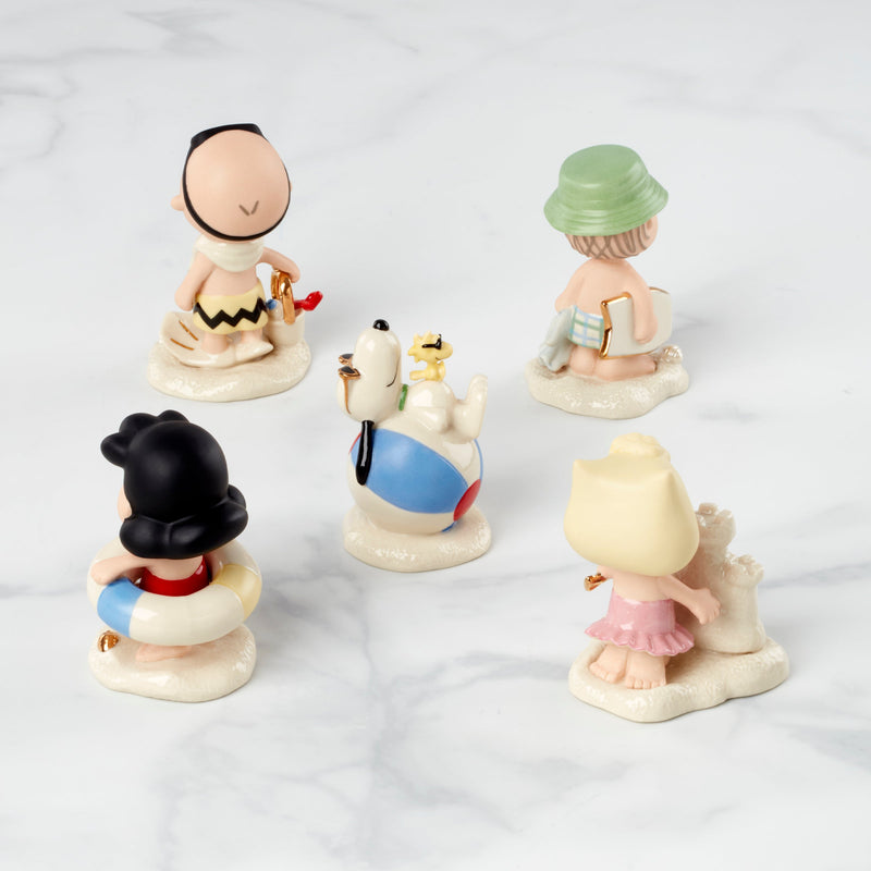 PEANUTS® 5-piece Beach Party Figurine Set by Lenox