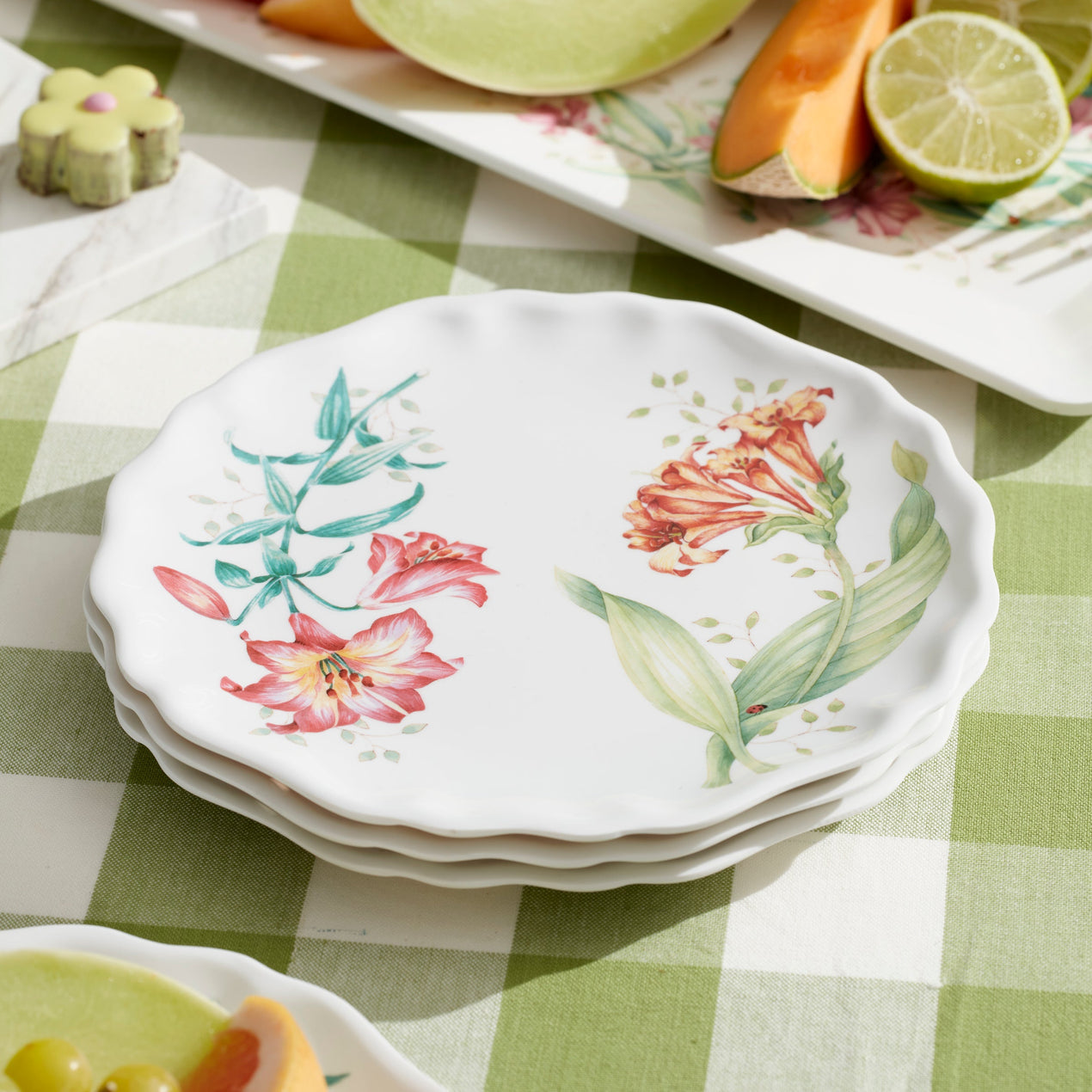 Butterfly Meadow Melamine 4-Piece Accent Plates