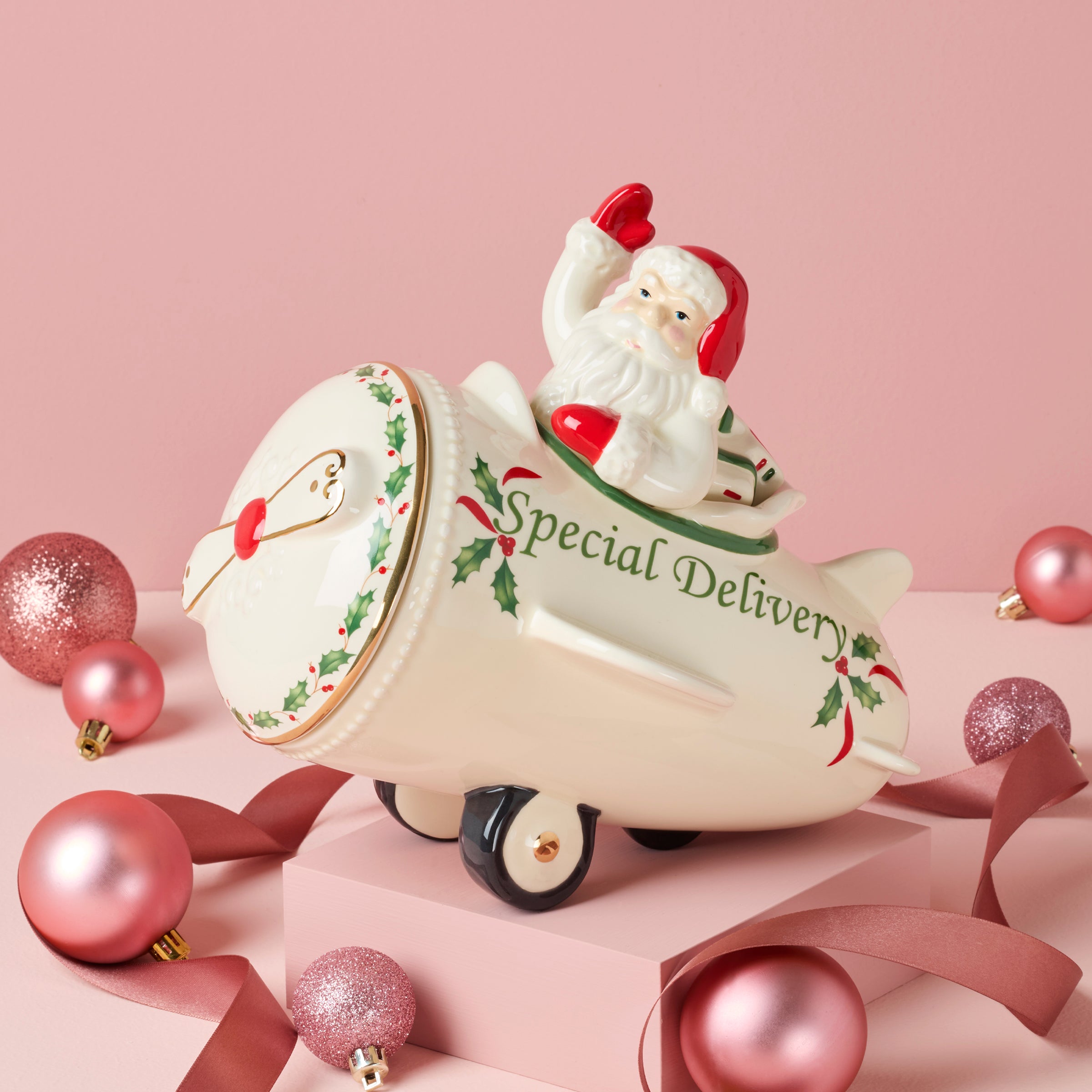 Lenox クリスマス 限定トレイン 収納、キャンディージャーセット（新品） Holiday Sleigh Candy Dish – Lenox Corporation