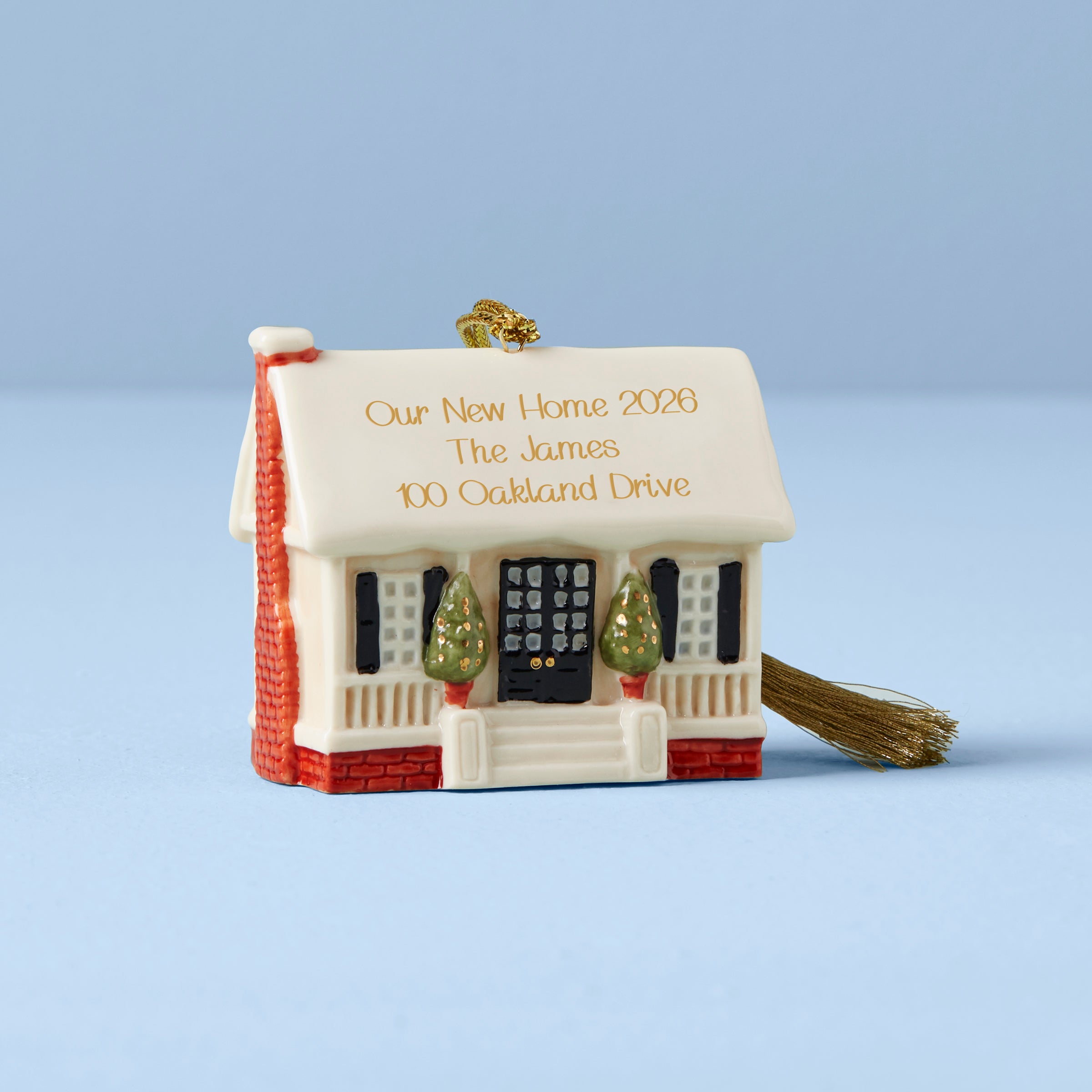 【発送日★要確認】プレート　LENOX ホワイトハウス御用達　2004年　稀少品 Personalized Our New Home Ornament – Lenox Corporation