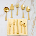 Portola Gold Satin 20 Piece Flatware Set