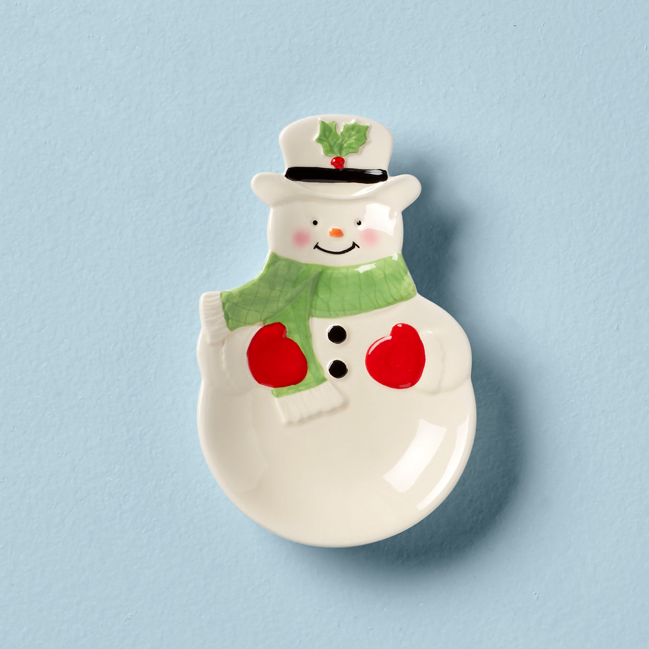 Hosting The Holidays Snowman Spoon Rest