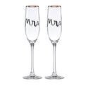 Wedding Party Mrs. & Mrs. 2-Piece Champagne Flute Set