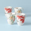 Butterfly Meadow Holiday 4-Piece Mug Set