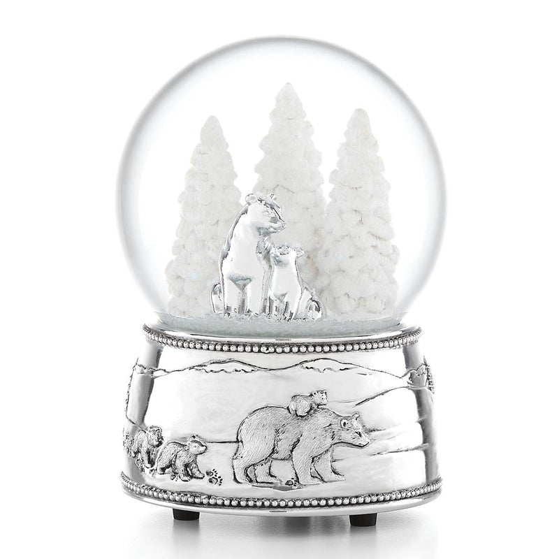 North Pole Bound Polar Bears SP Musical Snow Globe