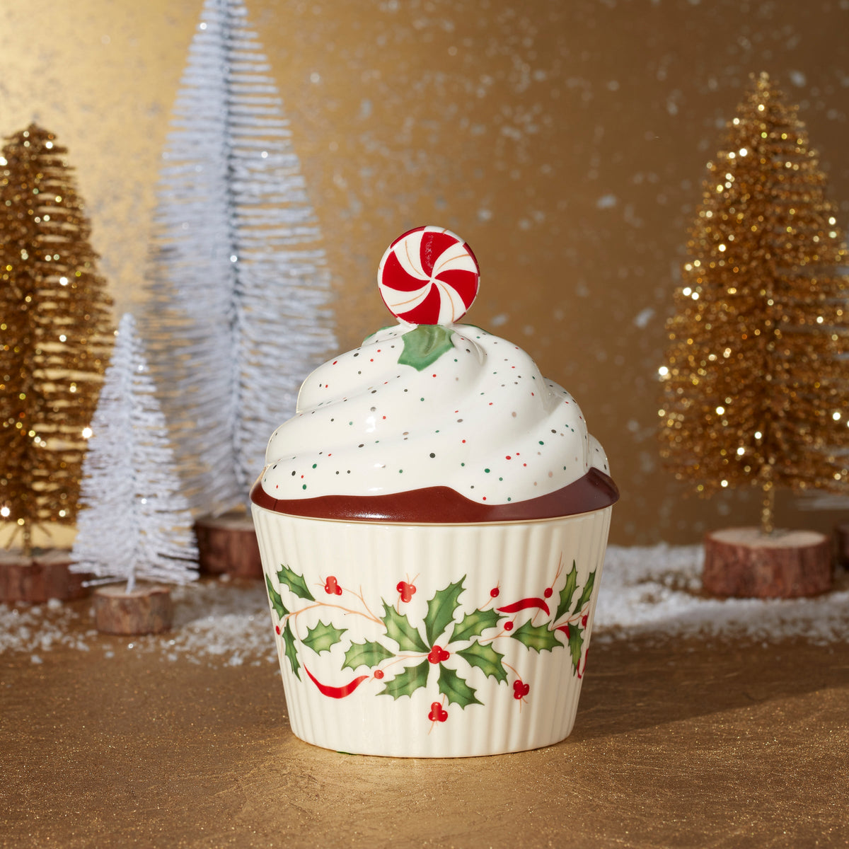 Lenox 886642 Holiday Bakeshop Cupcake Candy Dish, Christmas Hosting - Nombre de estilo Candy Lenox 886642 Holiday Bakeshop Cupcake Candy Dish, Christmas Hosting - Nombre de estilo Candy