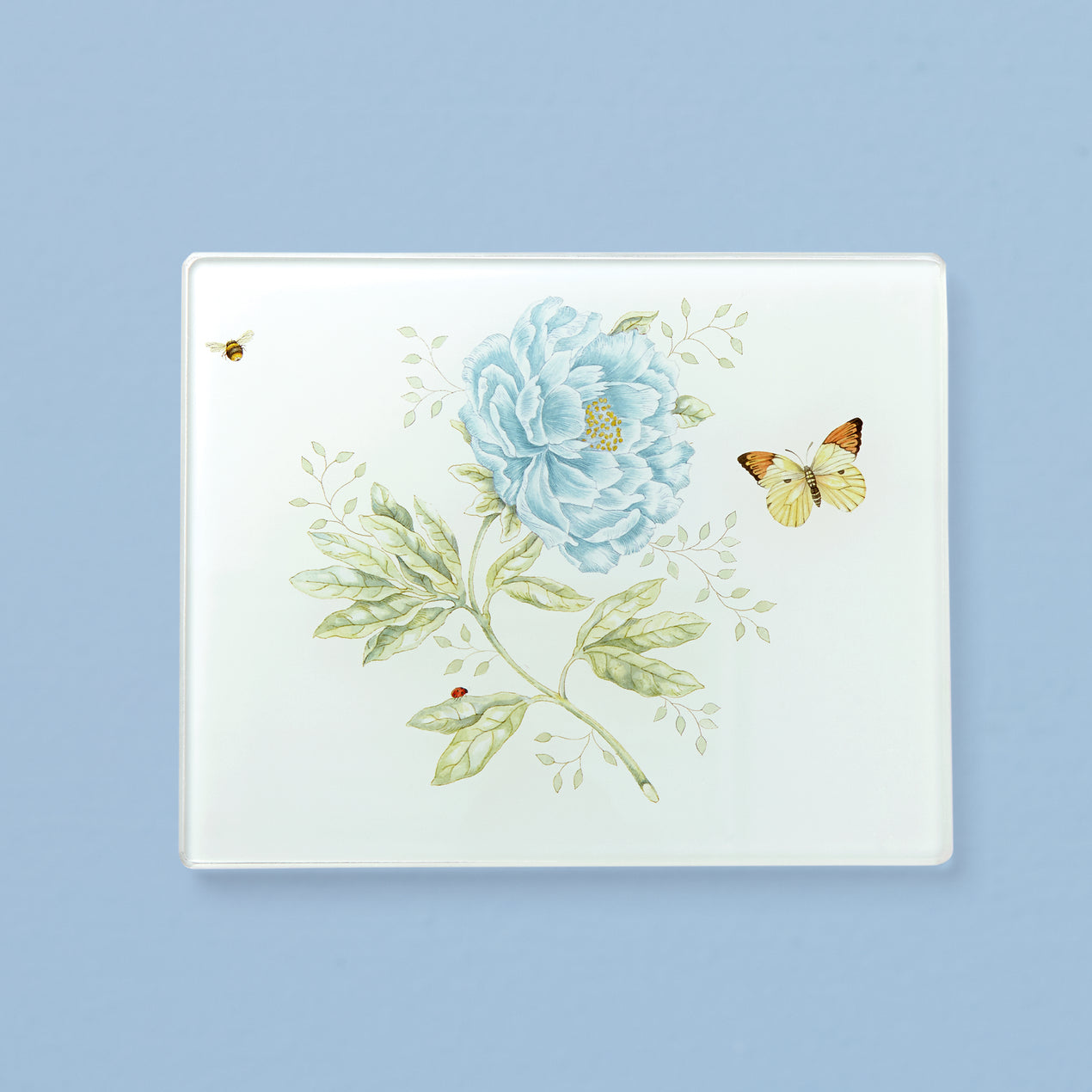 Butterfly Meadow Small Glass Cutting Board