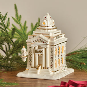 Mistletoe Park Bank Lit Figurine