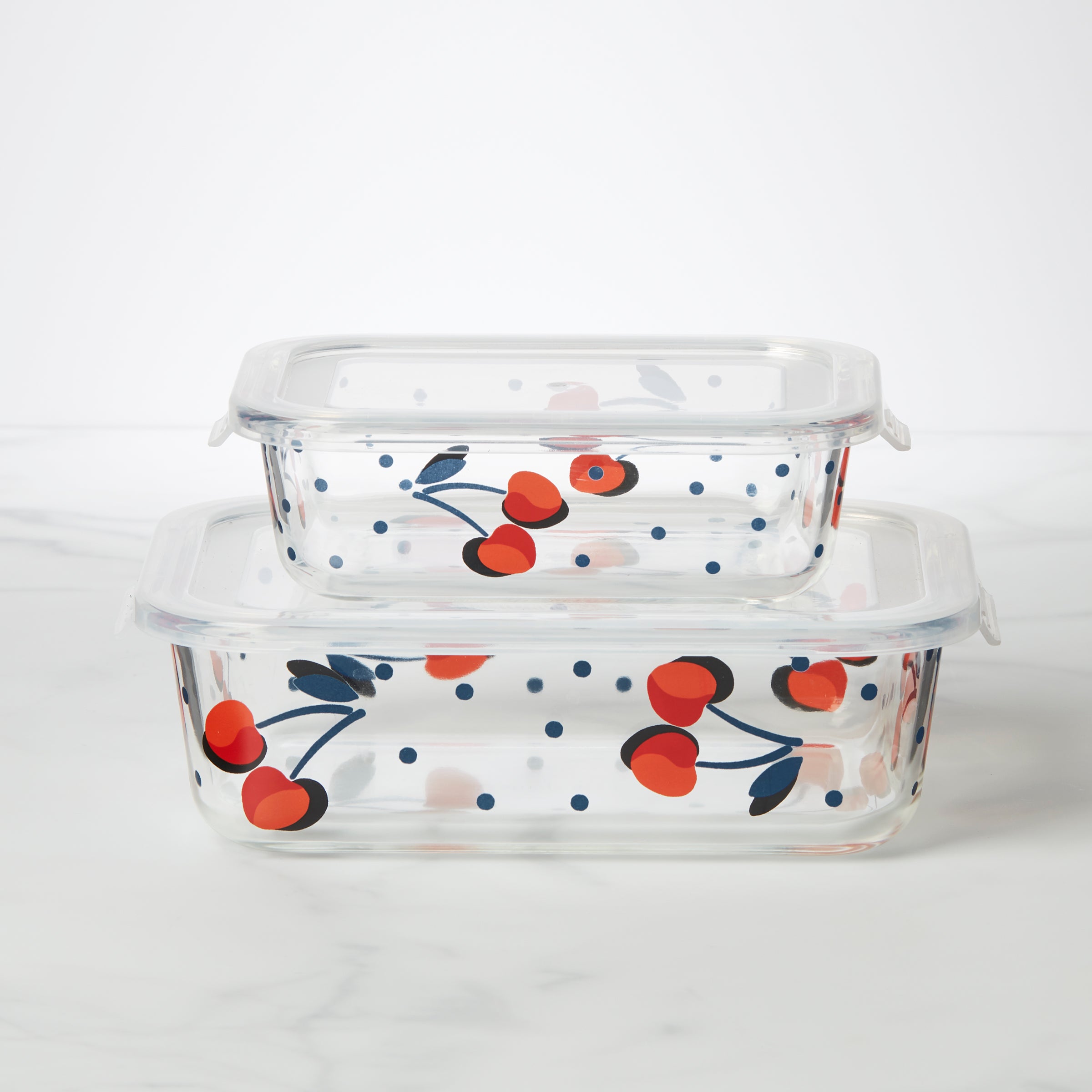 洋楽 scattered pieces Vintage Cherry Dot 2-Piece Rectangular Storage Set – Lenox