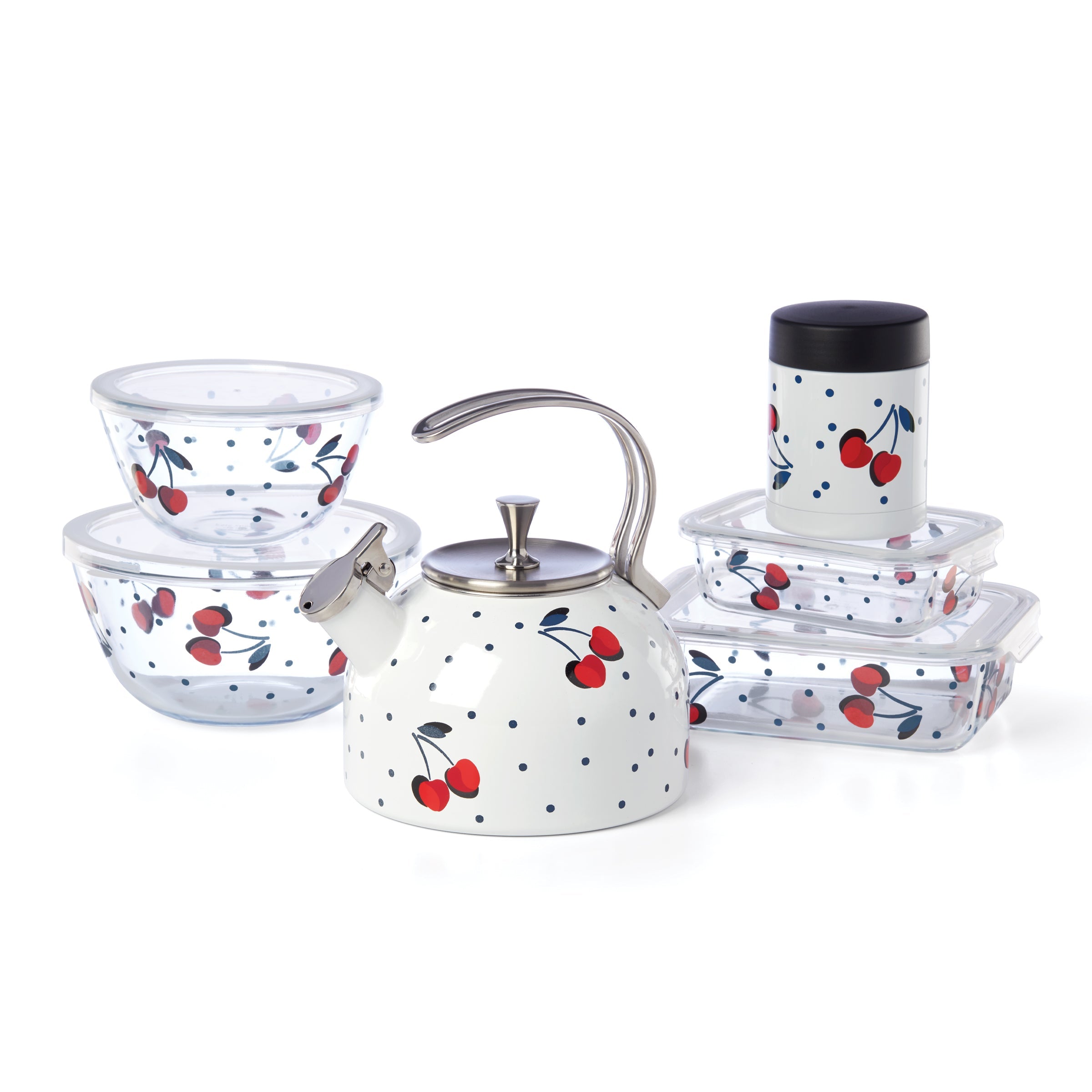 Vintage Cherry Dot 2-Piece Rectangular Storage Set – Lenox Corporation
