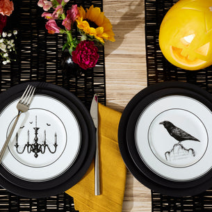 Vintage Halloween Dessert Plates, Set of 4