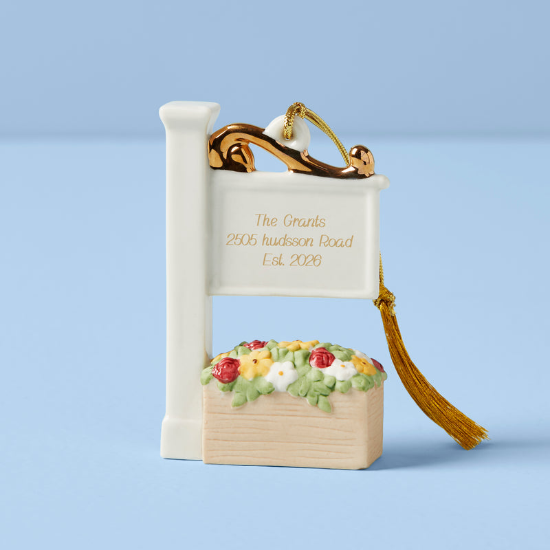 Personalized Established Home Sign Ornament