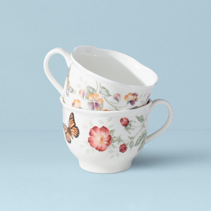 2 piece mug set Butterfly Meadow Latte Mugs, Set of 2