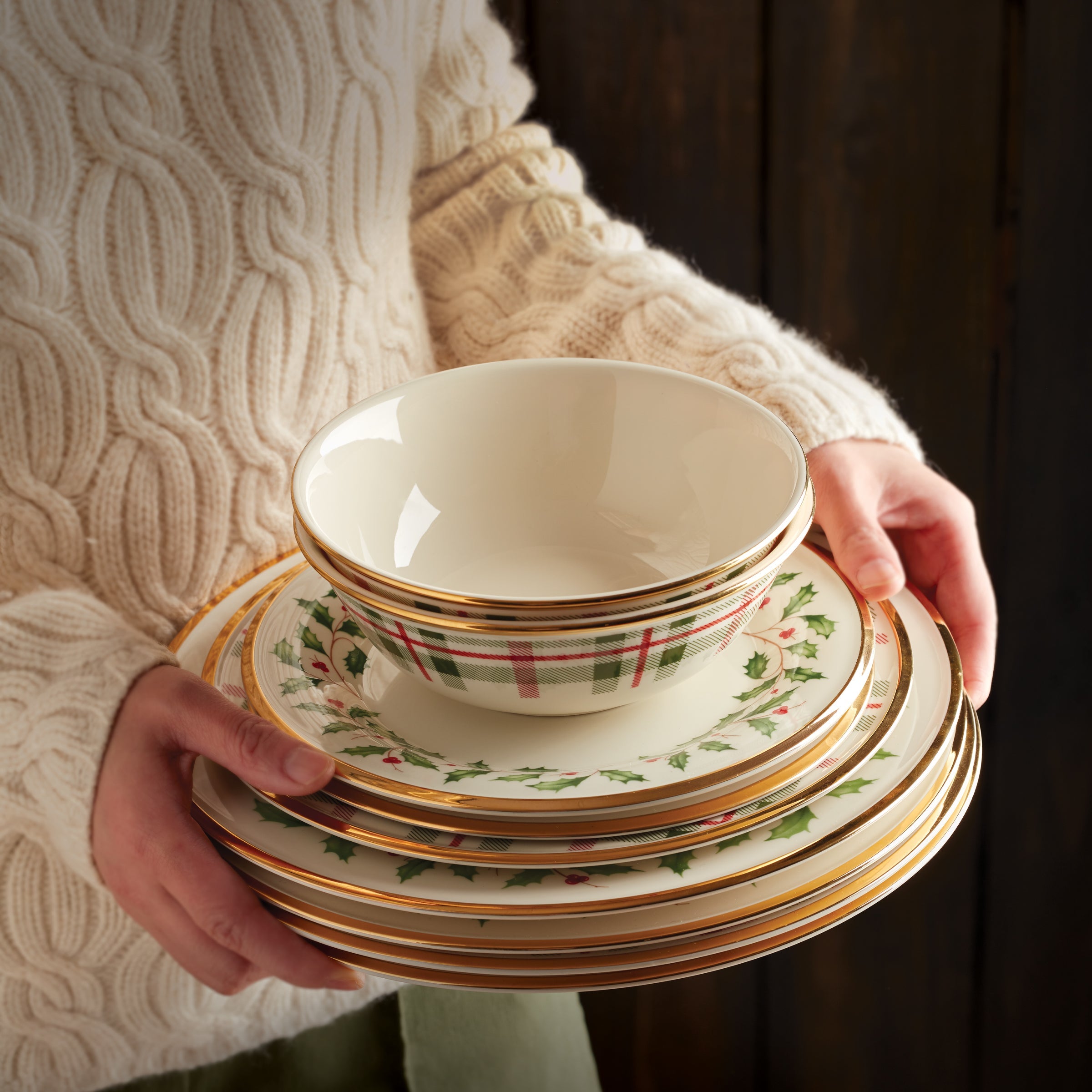 Lenox Holiday 皿 クリスマス プレート Holiday Dinner Plate – Lenox