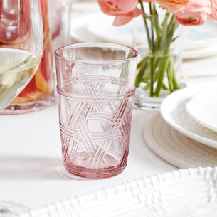 Butterfly Meadow Pink Tall Glasses - Set Of 4