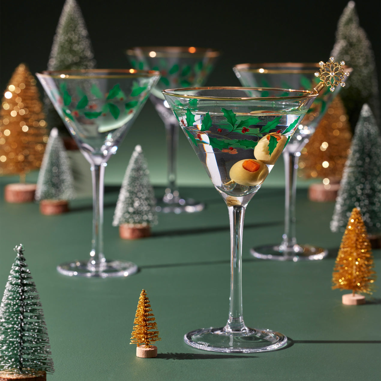 Liplidz Martini Glass (Set of 4); Tropical