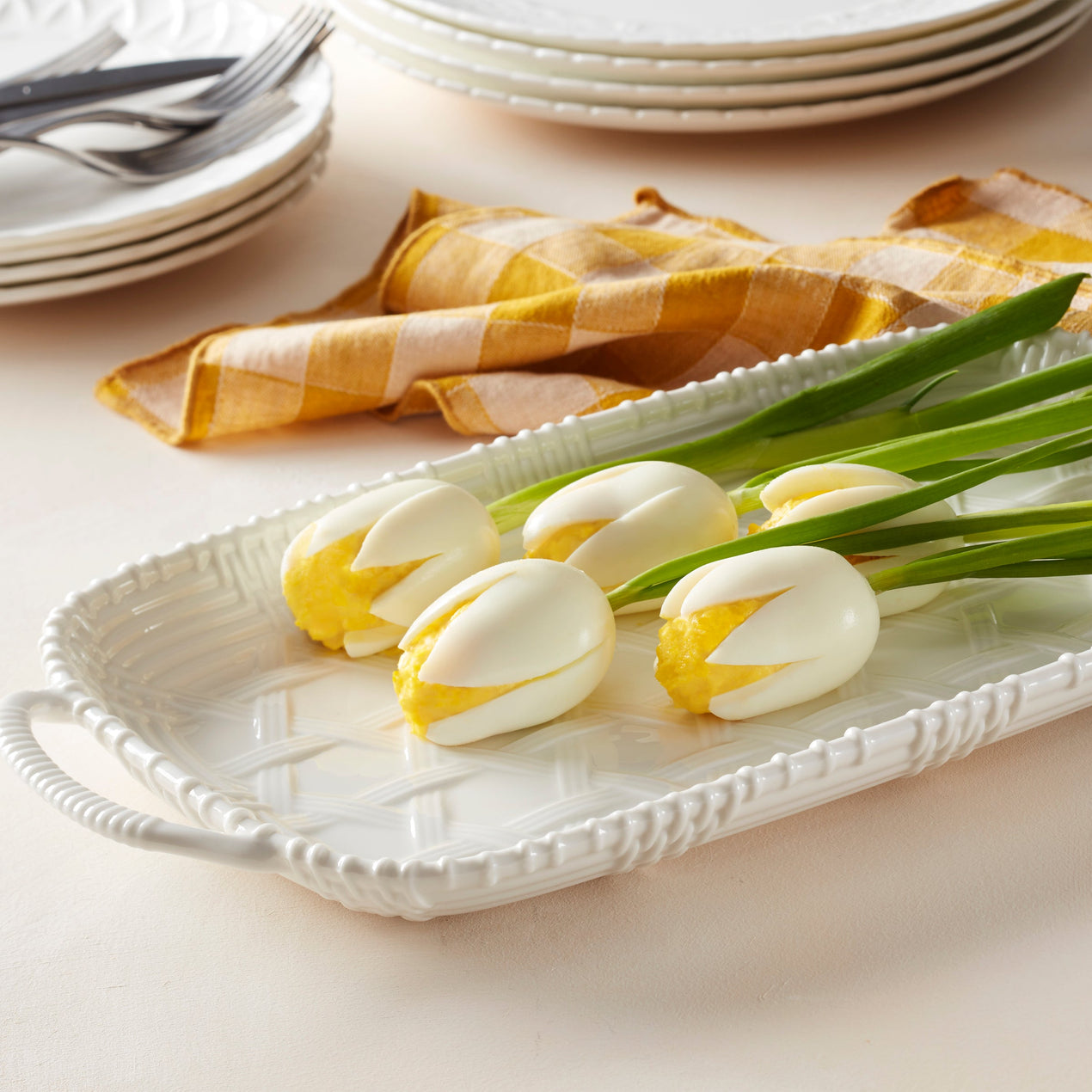 Wicker Creek Handled Tray