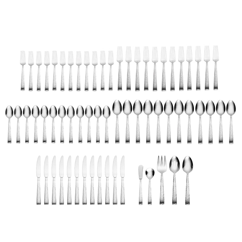 Brocade Hammered 65 pc Set/Sign
