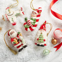 African American Santa & Stocking Ornament