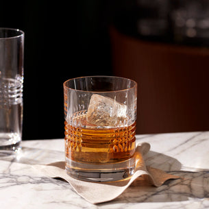 Sloane Crystal Double Old Fashion Glasses, Set of 4