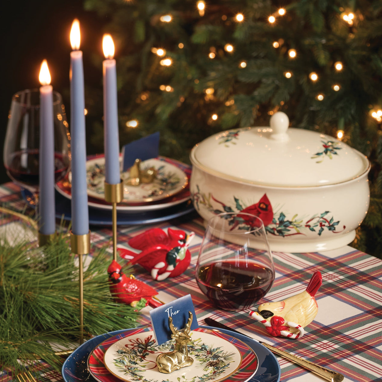 Winter Greetings 12-Piece Dinnerware Set