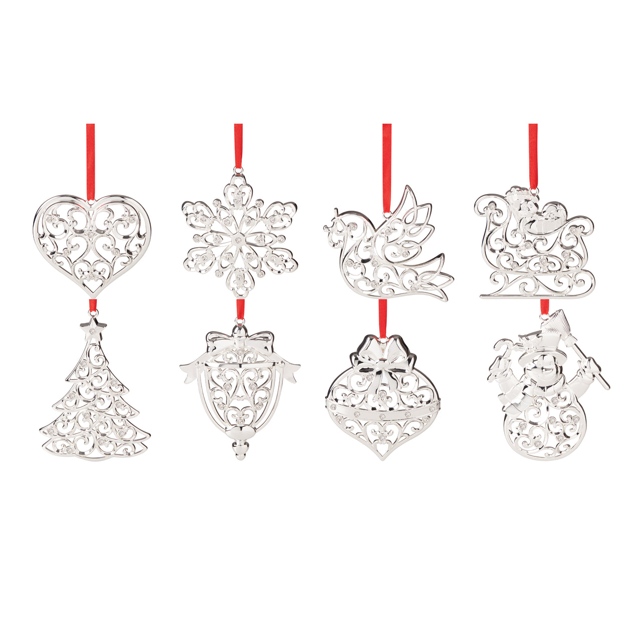 Sparkle & Scroll Ornaments - Set of 8 – Lenox Corporation