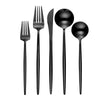 Zephyr Black Mirror 45-Piece Flatware Set