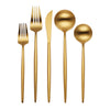Zephyr Gold Satin 45-Piece Flatware Set