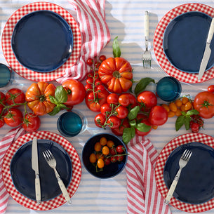 Bay Colors Blue Accent Plates, Set of 4