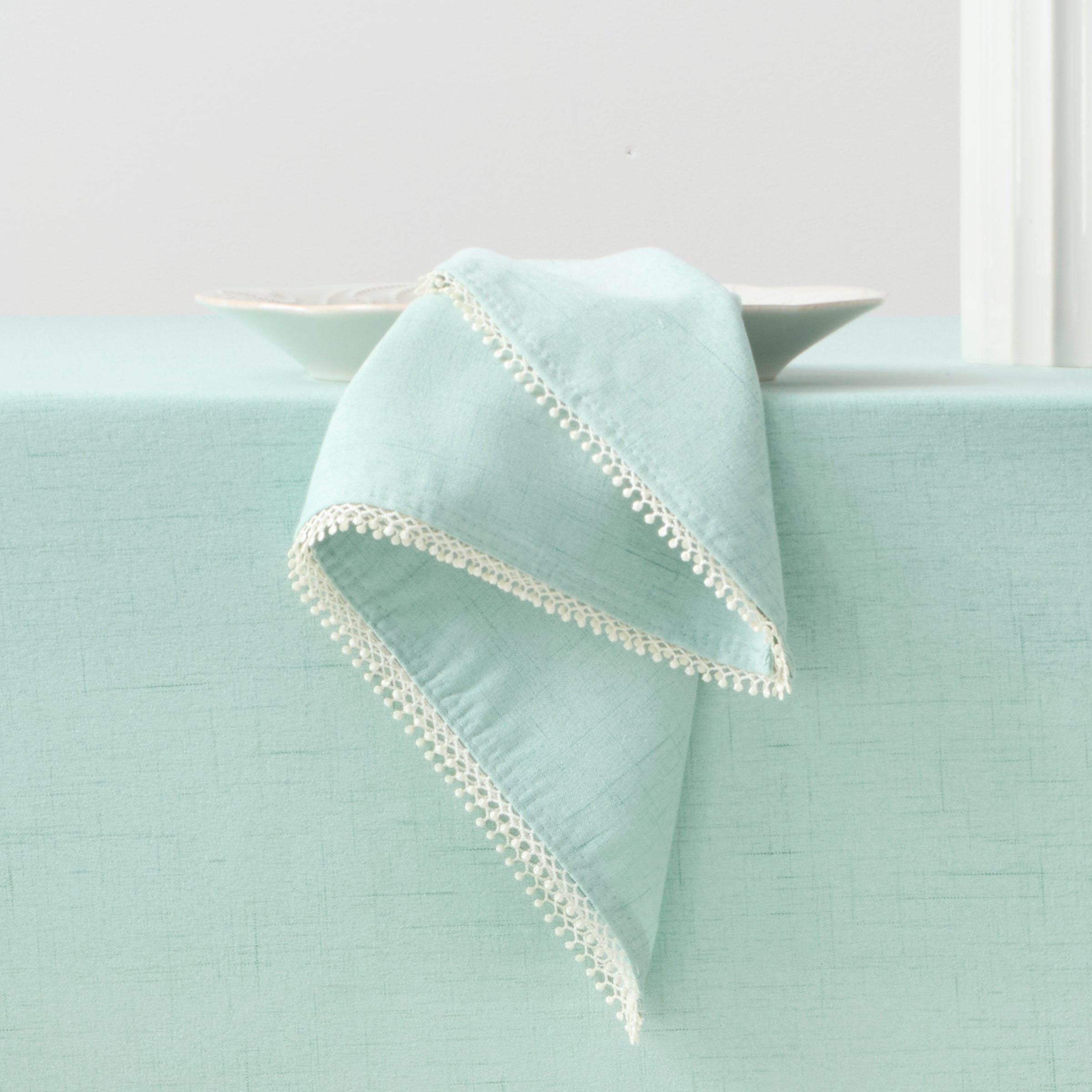 ICE BLUE French Perle Napkin (Serves 2)