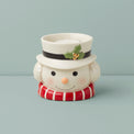 Snowman Figural Votive with Tealight Candle
