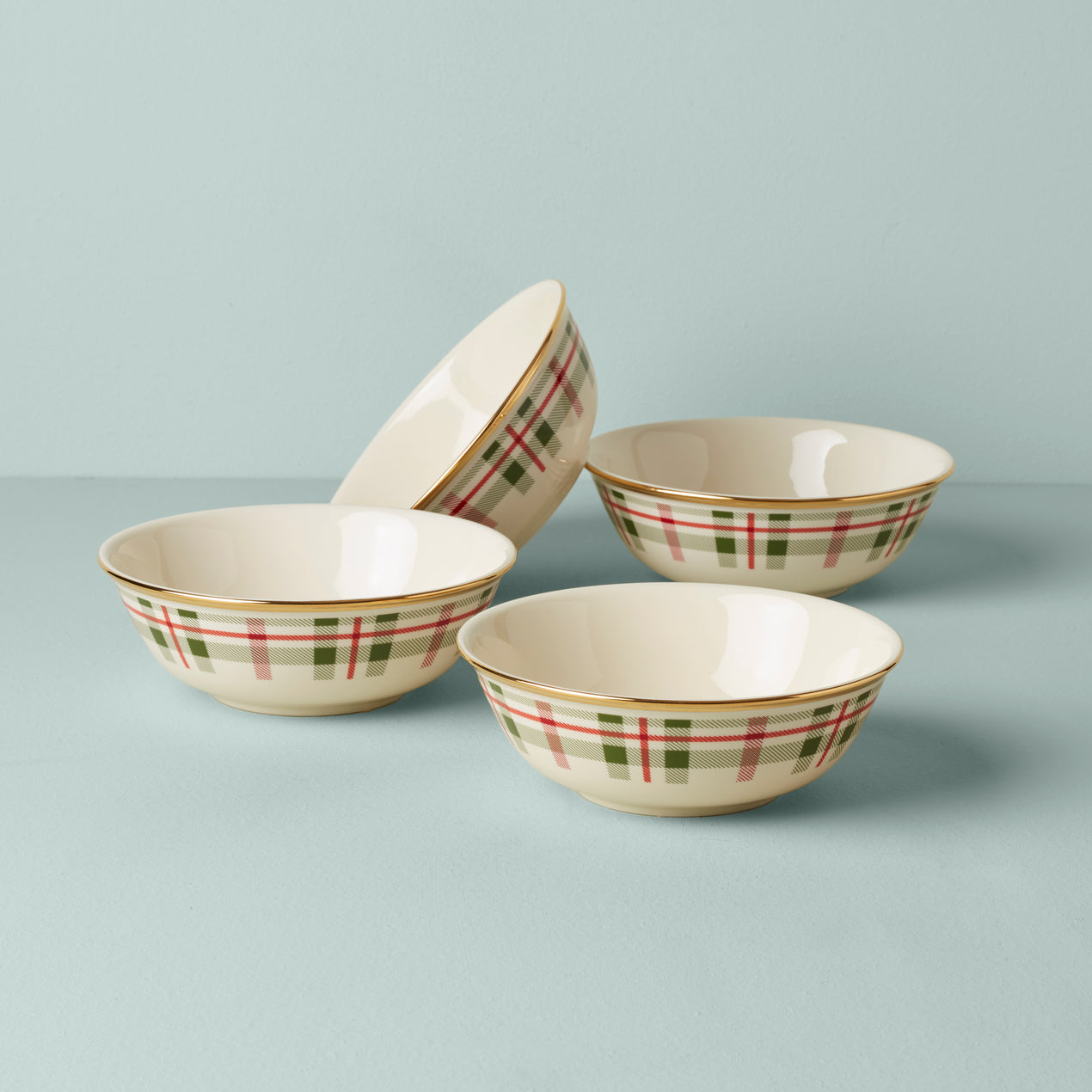 Holiday Plaid All-Purpose Bowls, Set of 4 – Lenox Corporation