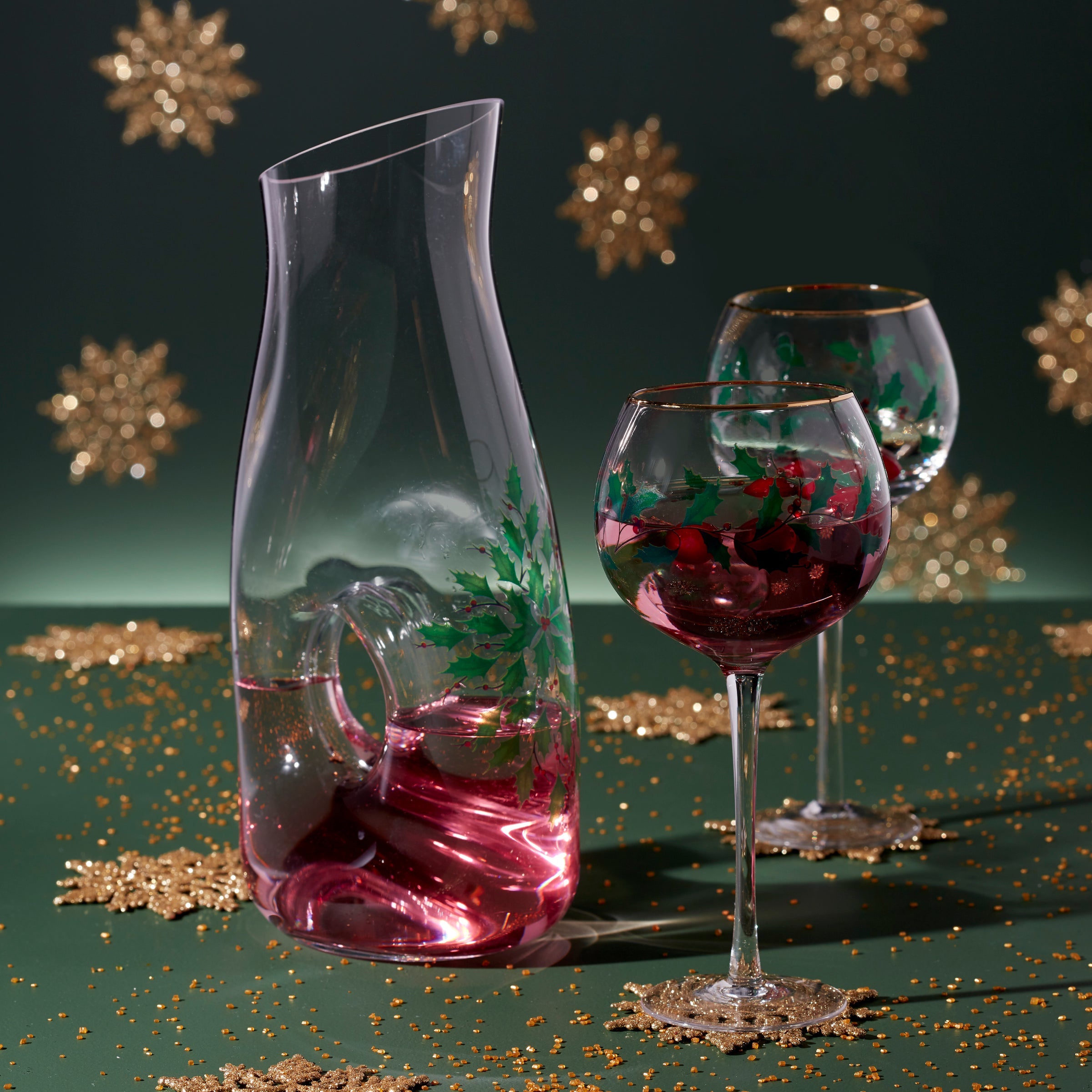 Holiday 3-Piece Decanter & Wine Glass Set – Lenox Corporation