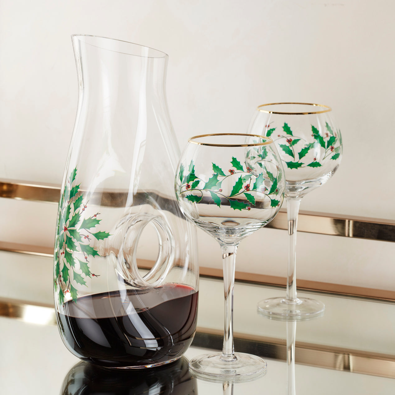 Custom Balloon Wine Glasses Set of 2 Wine Lover Gift - Home Wet Bar