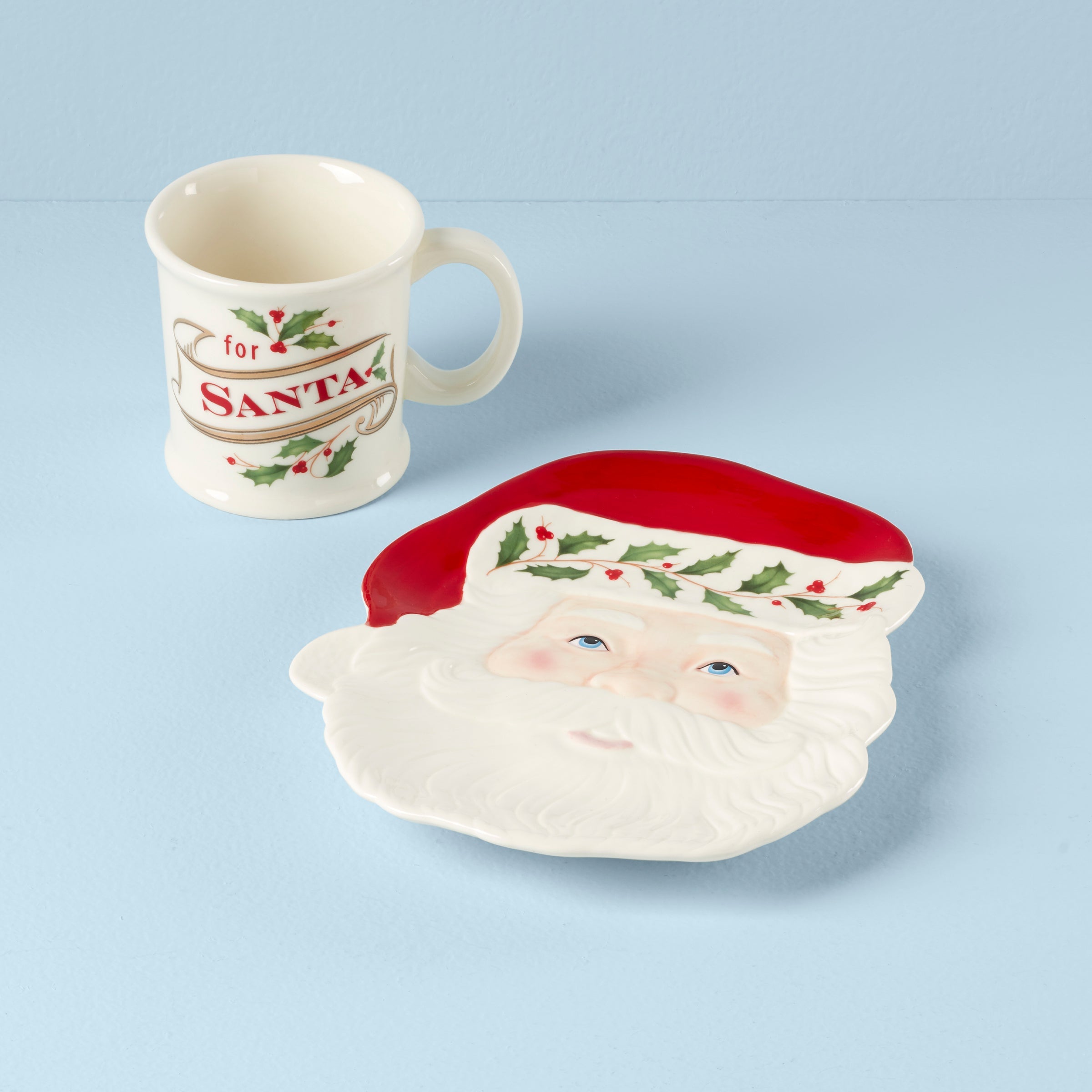 Santa Claus Personalized Cookies For Santa Plate Personalized