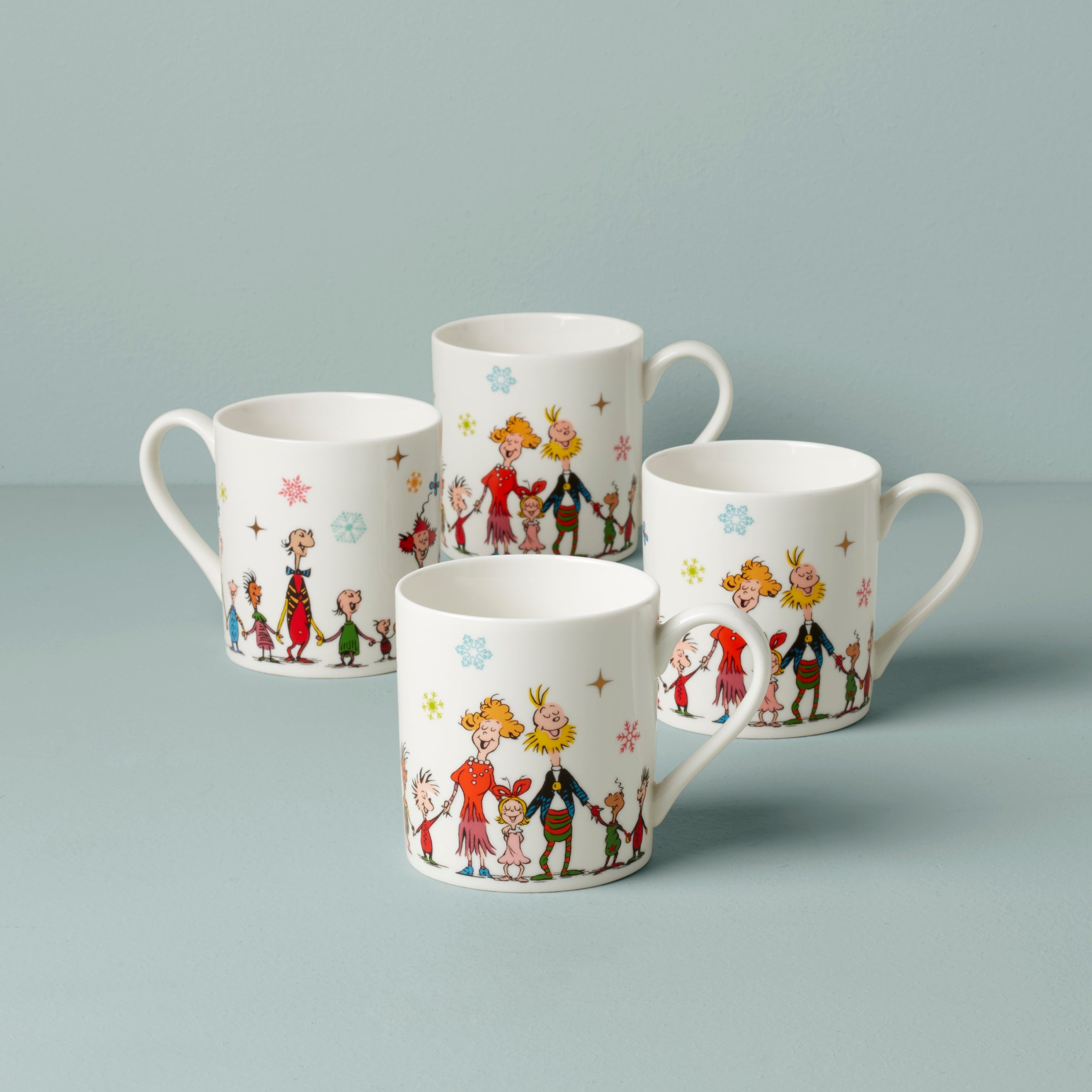 Merry Grinchmas Mugs, Set of 4  Lenox Corporation