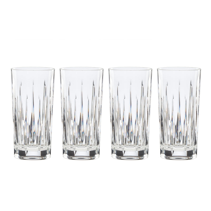 Soho Crystal Highball Glasses, Set of 4