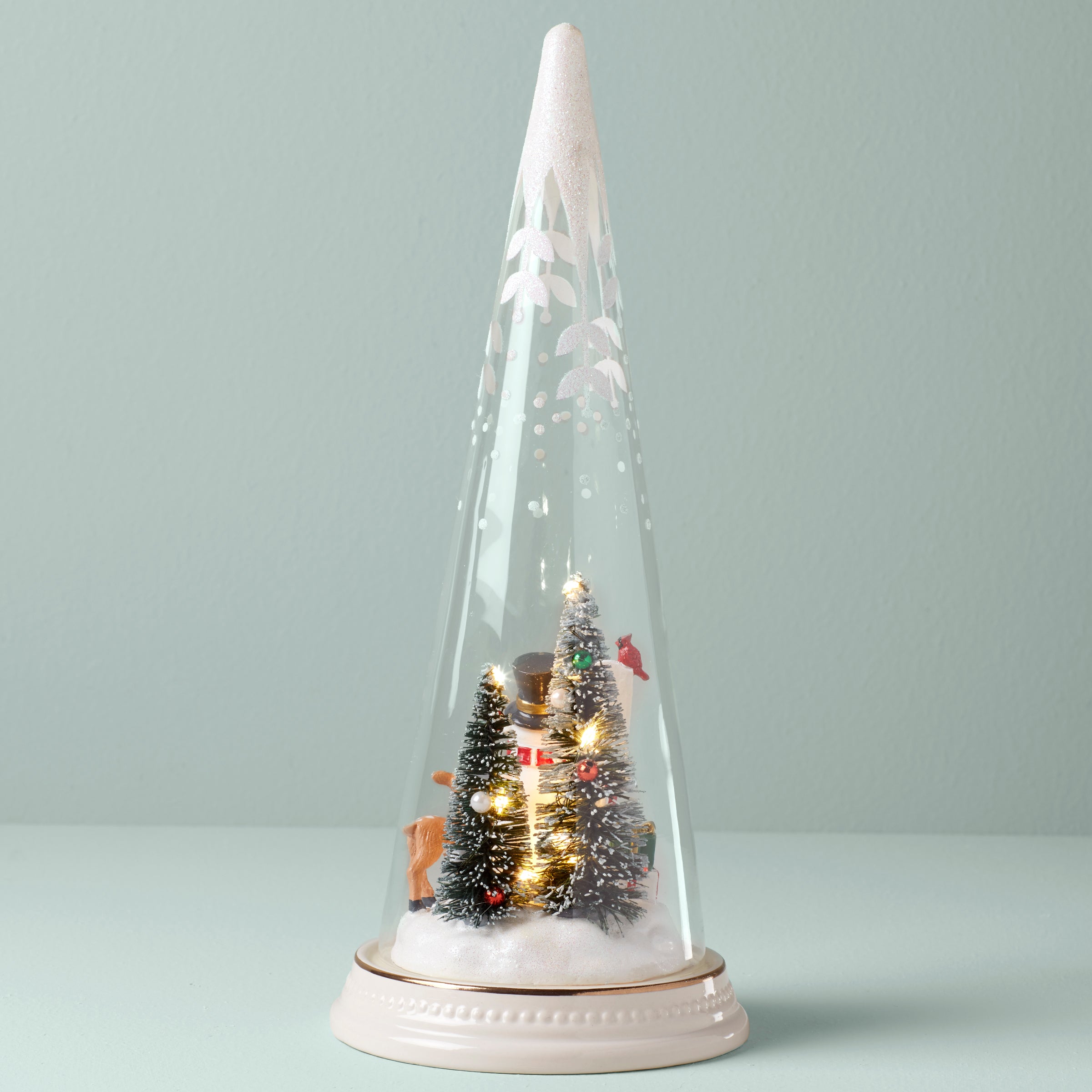 LENOX レノックス サンタクロースとスノーマン 磁器製フィギュア 証明書付 Merry & Magical Lit Snowman Figurine – Lenox Corporation