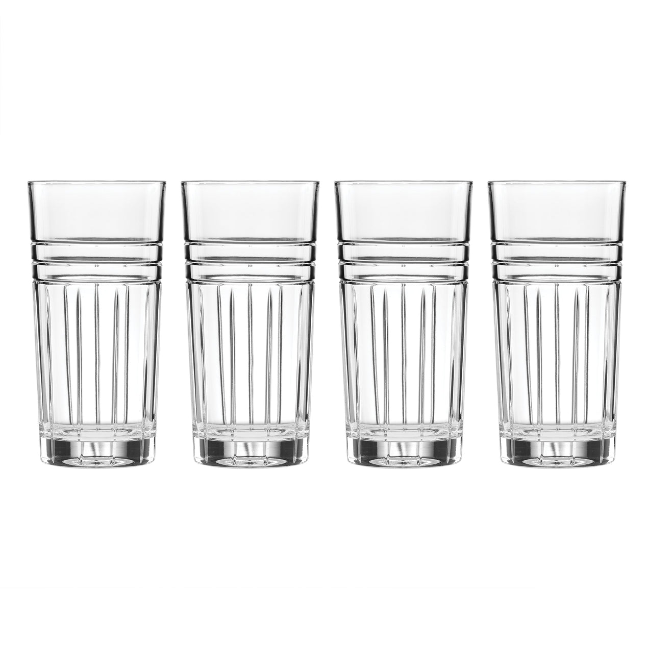 cambridge silversmiths Tempo Crystal Highball Glasses Set of 4