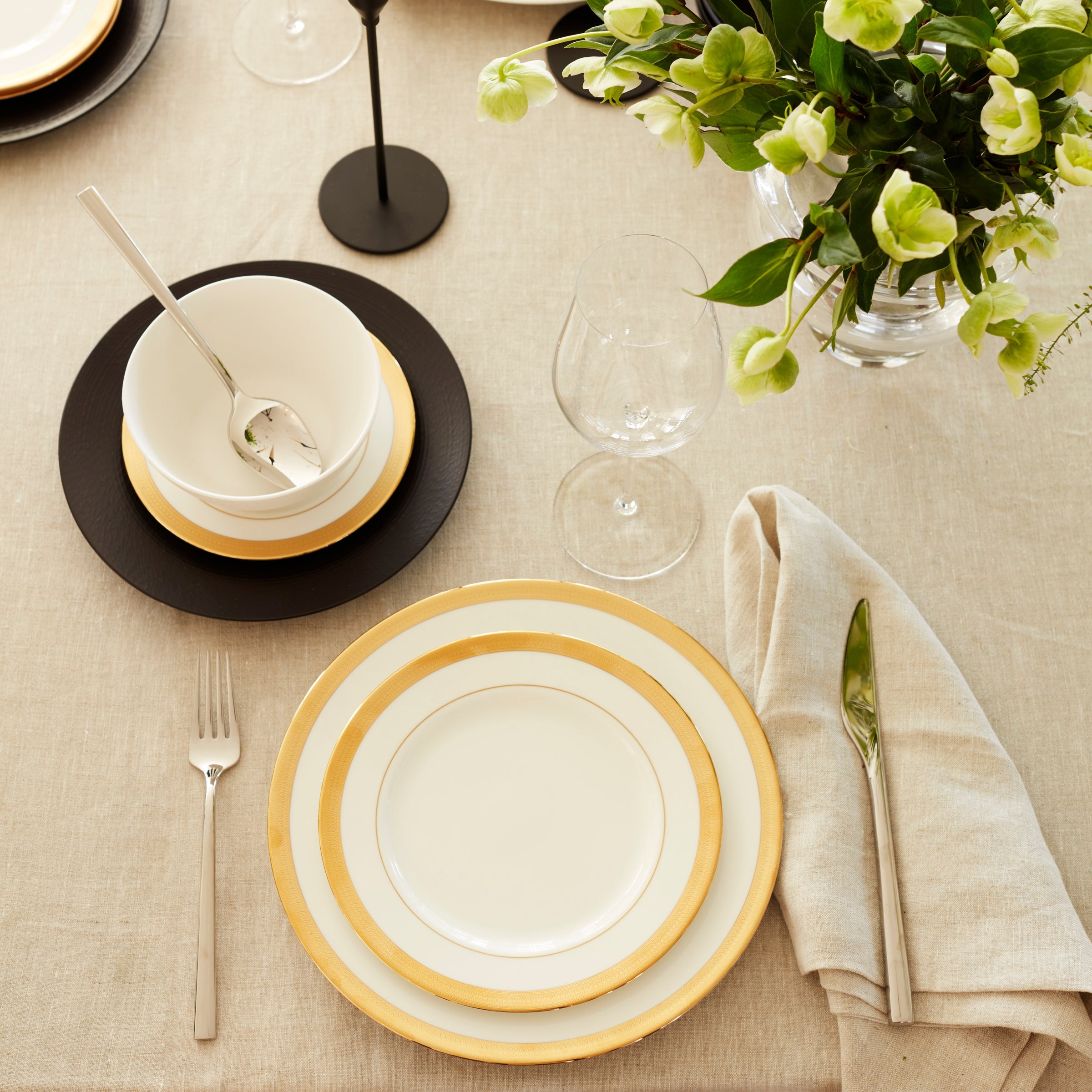 LX Collective Black 12-Piece Dinnerware Set – Lenox Corporation