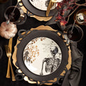 Vintage Gold Halloween Dessert Plates, Set of 4