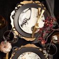 Vintage Gold Halloween Dessert Plates, Set of 4