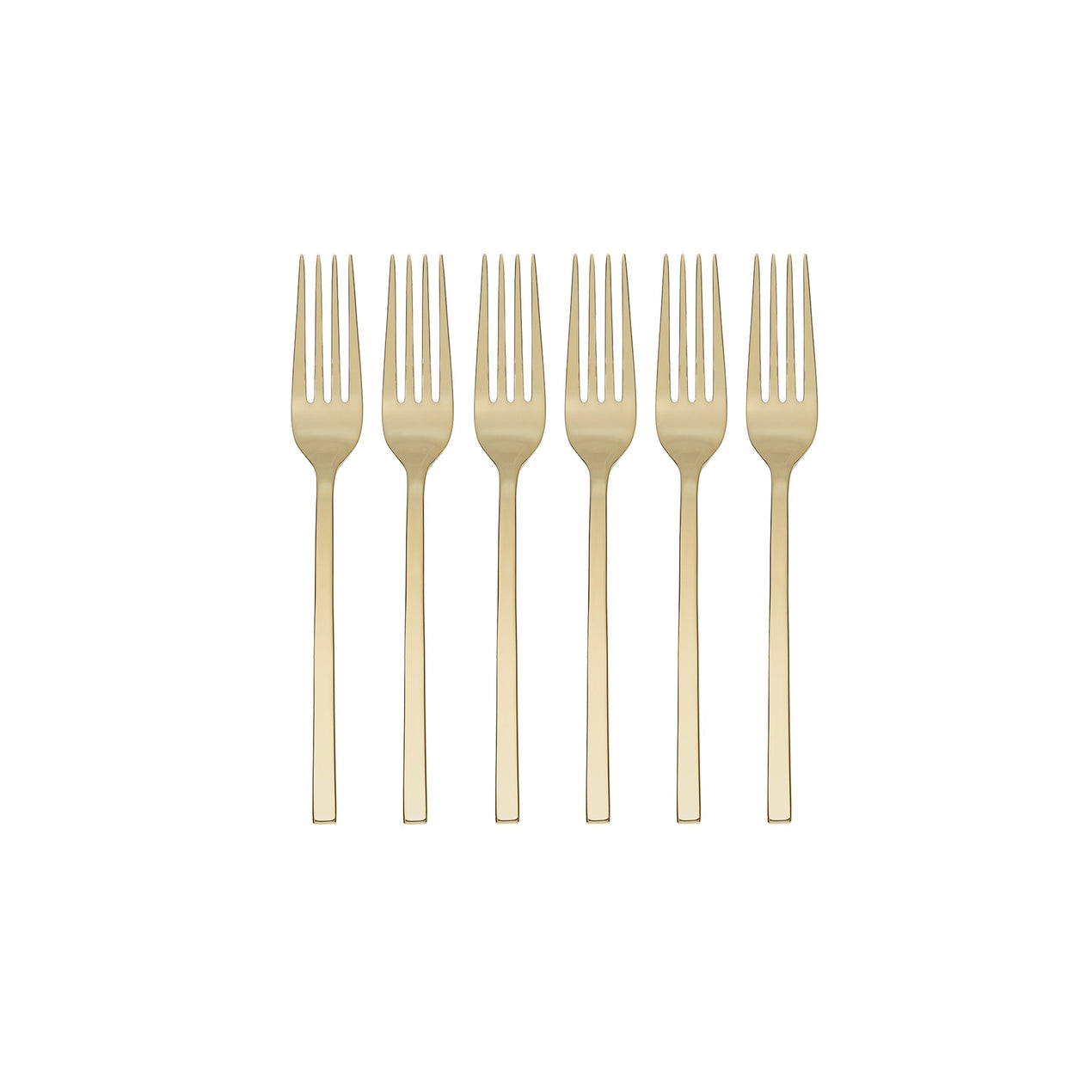 Allay Champagne Everyday Flatware Dinner Forks, Set of 6